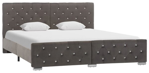 VidaXL Okvir za krevet sivi baršunasti 160 x 200 cm