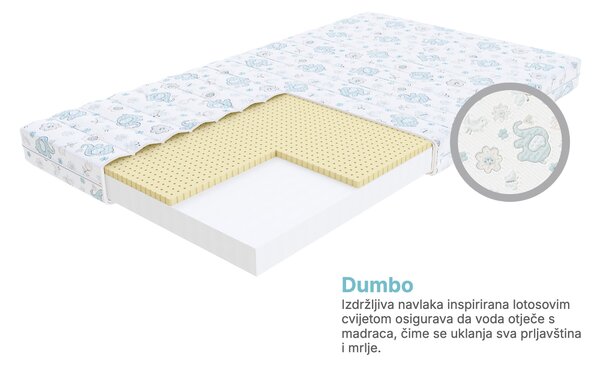 Dječji pjenasti madrac s lateksom Dream 80x160