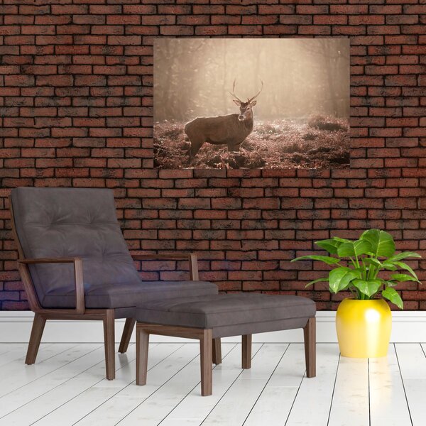 Slika - Jelen u šumi (90x60 cm)