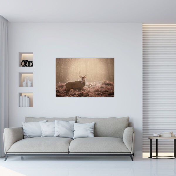 Slika - Jelen u šumi (90x60 cm)