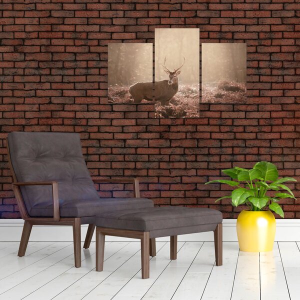 Slika - Jelen u šumi (90x60 cm)