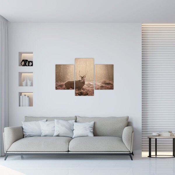 Slika - Jelen u šumi (90x60 cm)