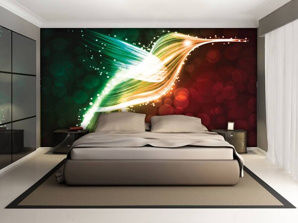 Foto tapeta - Kolibrić apstraktna umjetnost (152,5x104 cm)