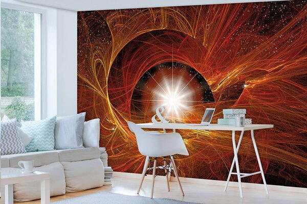 Foto tapeta - Zlatna apstraktna Supernova (152,5x104 cm)