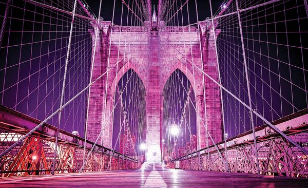 Foto tapeta - Brooklynski most u New Yorku (152,5x104 cm)