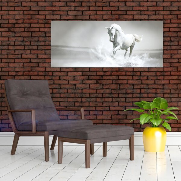 Slika - Bijeli konj (120x50 cm)