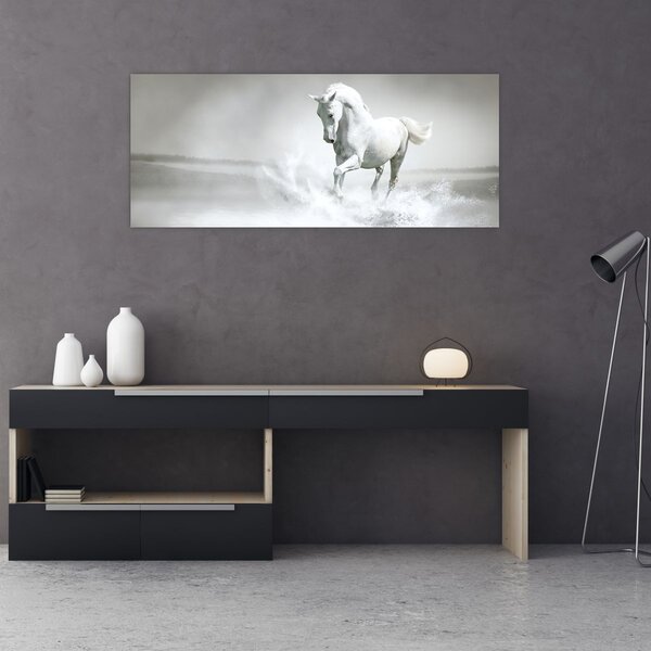 Slika - Bijeli konj (120x50 cm)