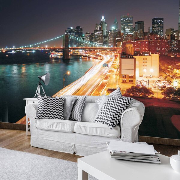 Foto tapeta - Brooklynski most u New Yorku (152,5x104 cm)
