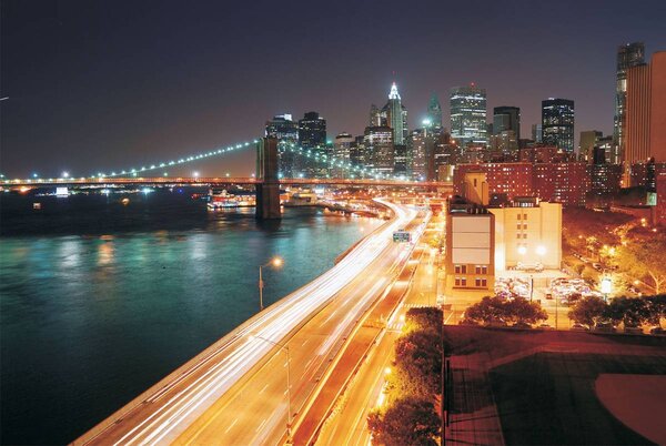 Foto tapeta - Brooklynski most u New Yorku (152,5x104 cm)