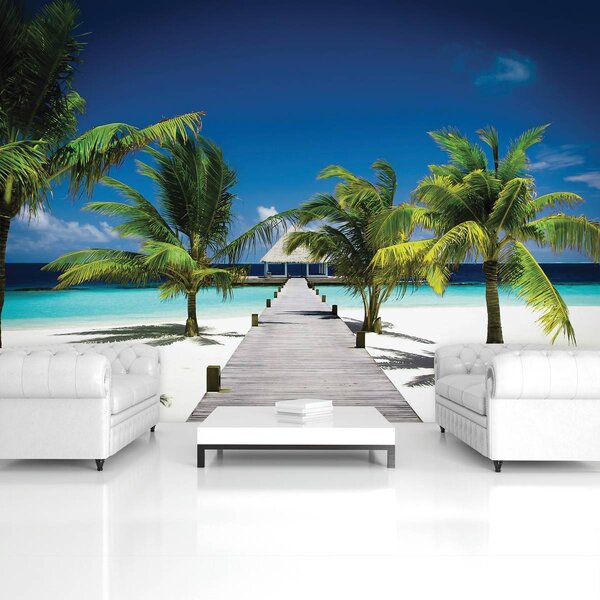Foto tapeta - Kuća na plaži (152,5x104 cm)