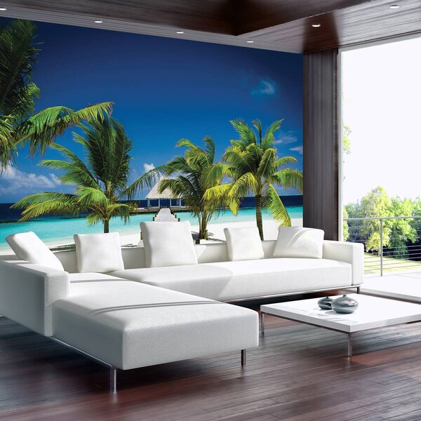 Foto tapeta - Kuća na plaži (152,5x104 cm)