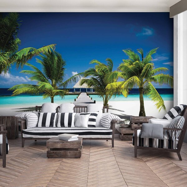 Foto tapeta - Kuća na plaži (152,5x104 cm)