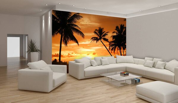 Foto tapeta - Zalazak sunca u tropima (152,5x104 cm)