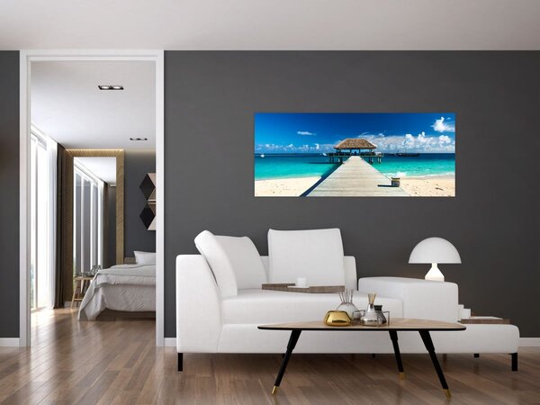 Slika - Pristanište (120x50 cm)