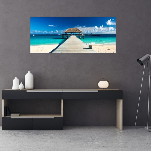 Slika - Pristanište (120x50 cm)