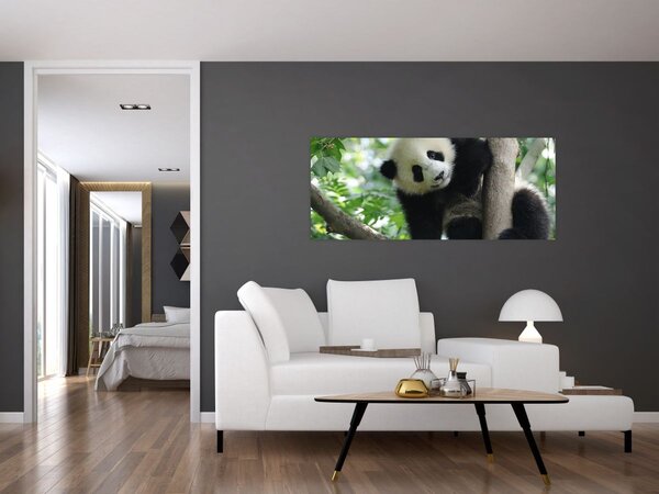Slika - Panda na drvetu (120x50 cm)