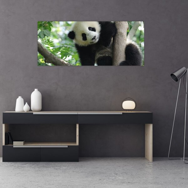 Slika - Panda na drvetu (120x50 cm)
