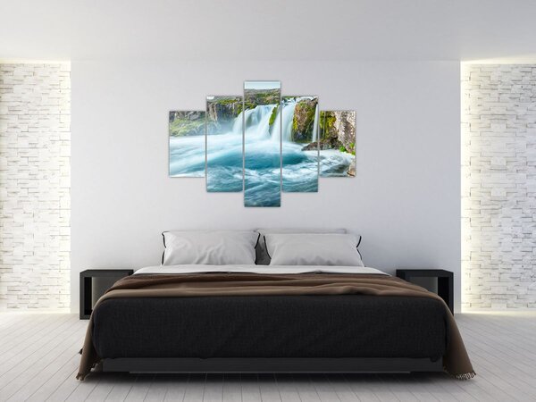 Slika - Stijene sa slapovima (150x105 cm)