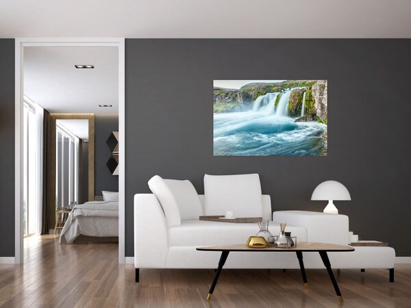 Slika - Stijene sa slapovima (90x60 cm)