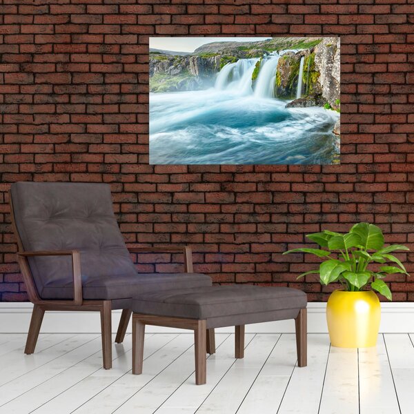Slika - Stijene sa slapovima (90x60 cm)