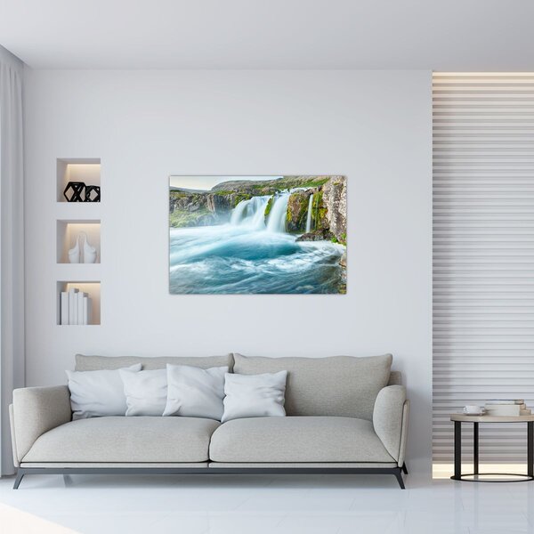 Slika - Stijene sa slapovima (90x60 cm)