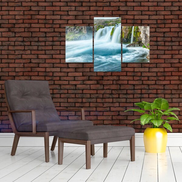 Slika - Stijene sa slapovima (90x60 cm)
