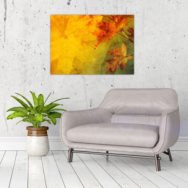 Slika - Jesenje lišće (70x50 cm)