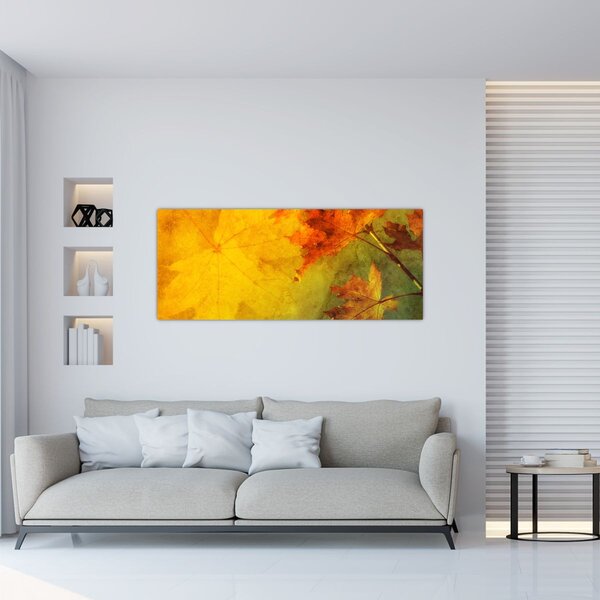 Slika - Jesenje lišće (120x50 cm)