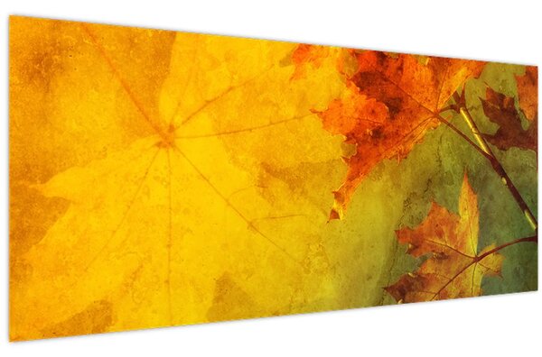 Slika - Jesenje lišće (120x50 cm)