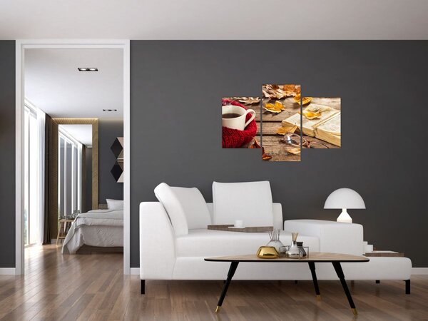 Slika - Jesenska šalica čaja (90x60 cm)