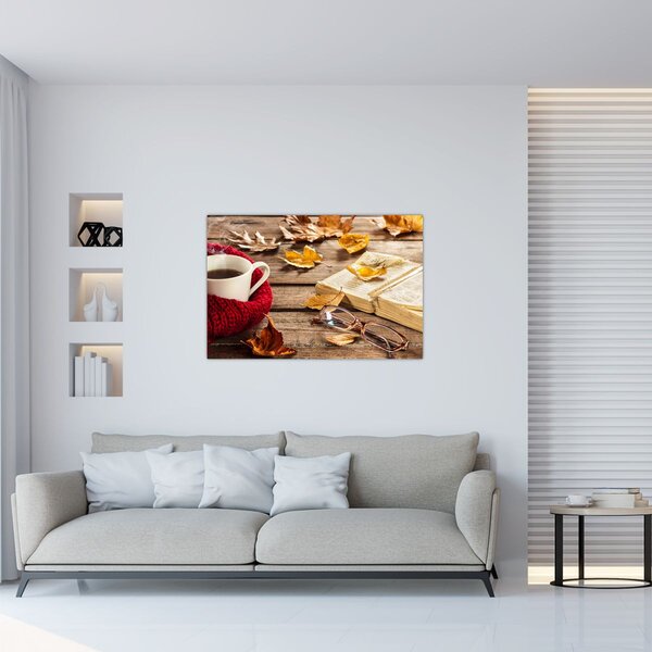 Slika - Jesenska šalica čaja (90x60 cm)