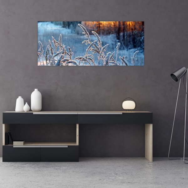 Slika - Zimska livada (120x50 cm)