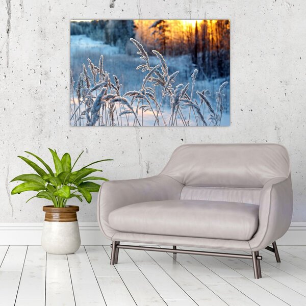 Slika - Zimska livada (90x60 cm)