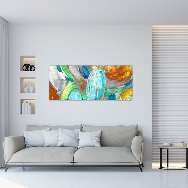 Slika - Apstrakcija boja (120x50 cm)