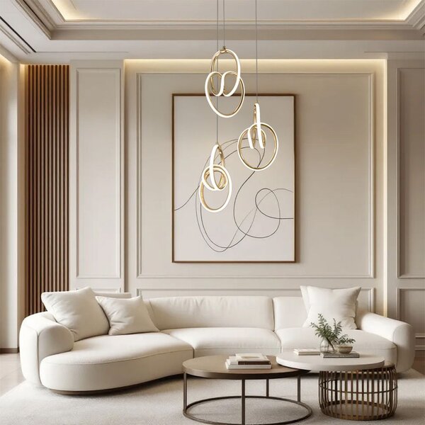Viseća LED lampa G082-3CPR Gold