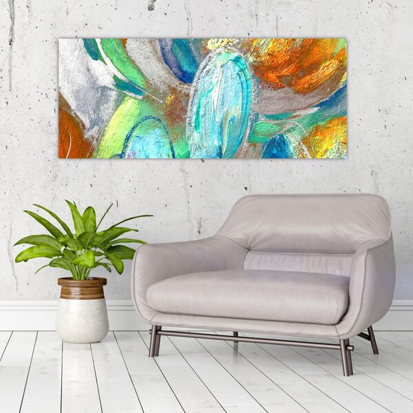 Slika - Apstrakcija boja (120x50 cm)