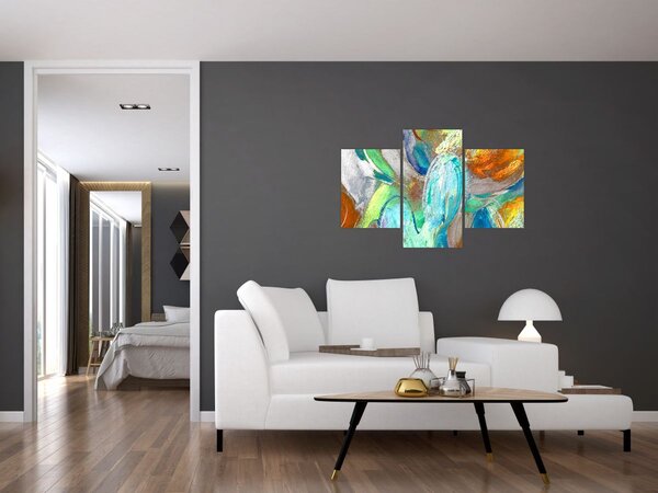 Slika - Apstrakcija boja (90x60 cm)