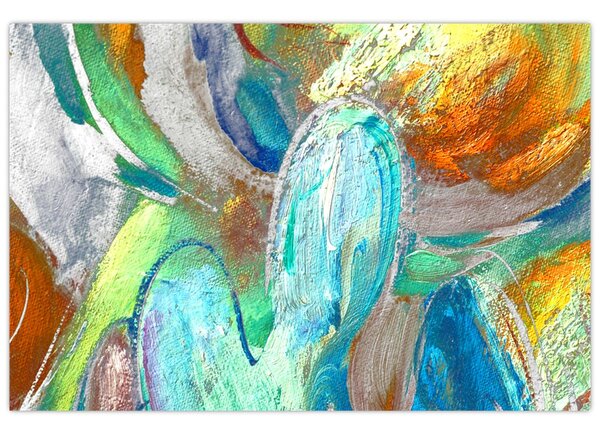 Slika - Apstrakcija boja (90x60 cm)