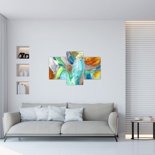 Slika - Apstrakcija boja (90x60 cm)