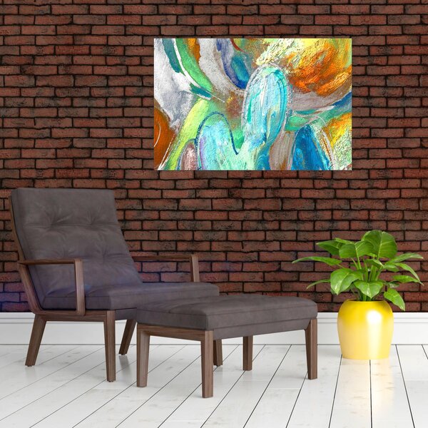 Slika - Apstrakcija boja (90x60 cm)