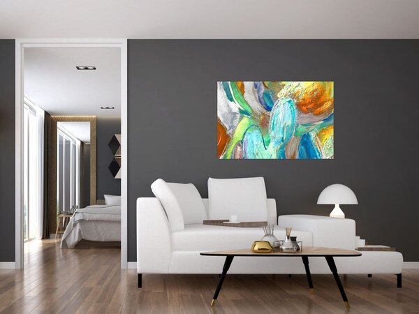 Slika - Apstrakcija boja (90x60 cm)
