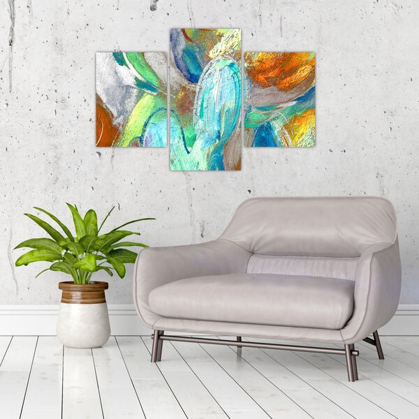 Slika - Apstrakcija boja (90x60 cm)