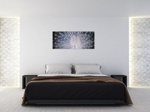 Slika - Bijeli paun (120x50 cm)