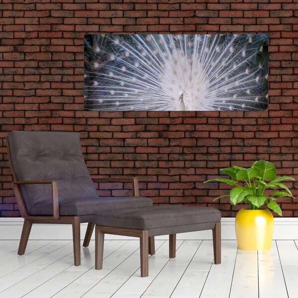 Slika - Bijeli paun (120x50 cm)