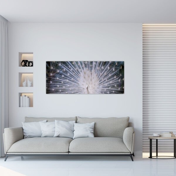 Slika - Bijeli paun (120x50 cm)