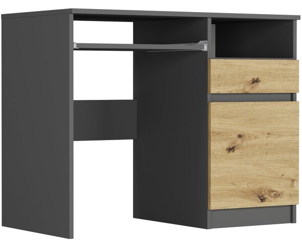 Moderan pisaći stol s ormarićem 90x50 cm - različite boje Bijela