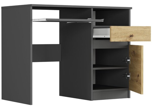 Moderan pisaći stol s ormarićem 90x50 cm - različite boje Bijela