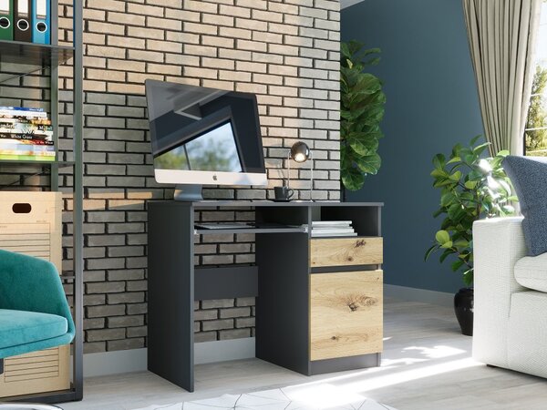 Moderan pisaći stol s ormarićem 90x50 cm - različite boje Bijela