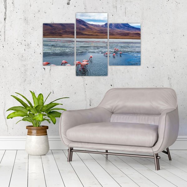 Slika - Flamingosi (90x60 cm)