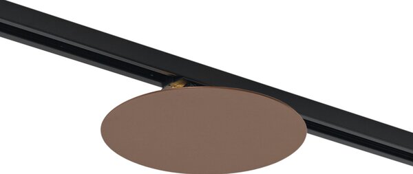 Moderna brončana stropna svjetiljka za 1-fazni sustav tračnica s 2 svjetla - Iconic Pulley